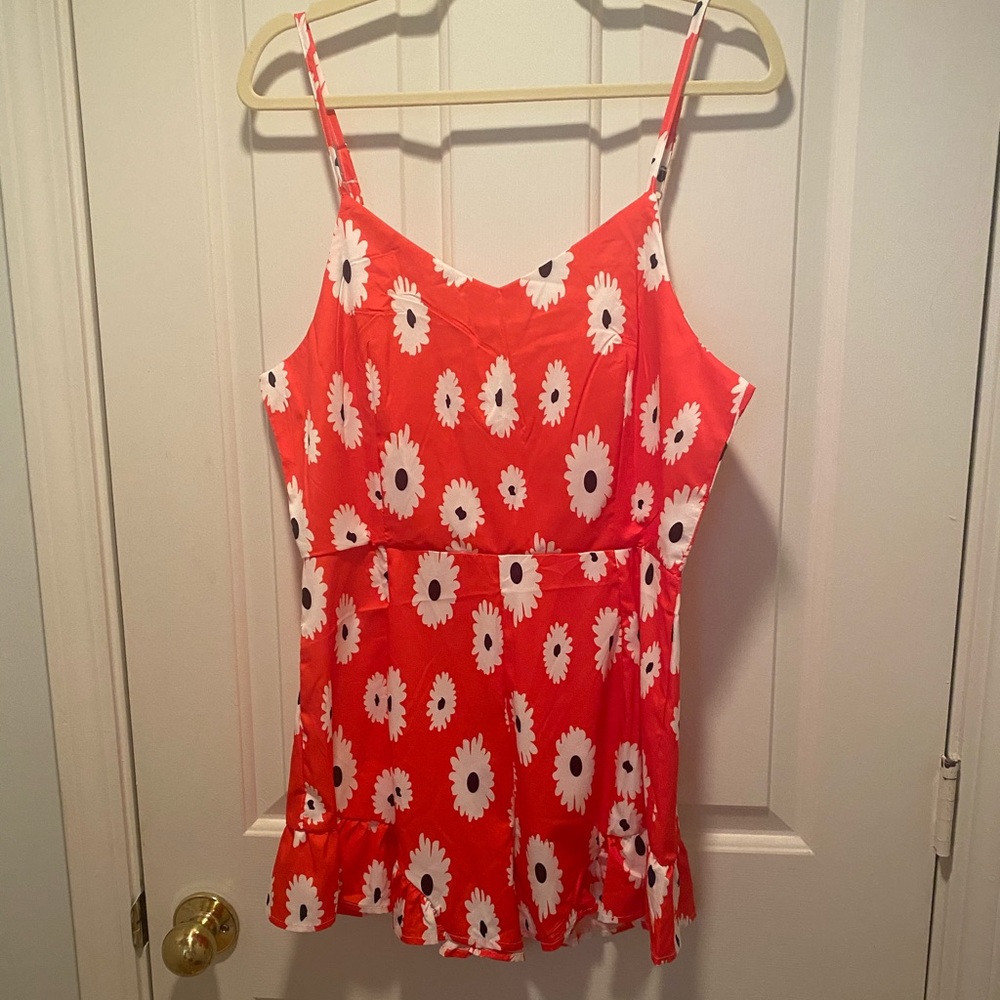 Red Romper - Size Large new